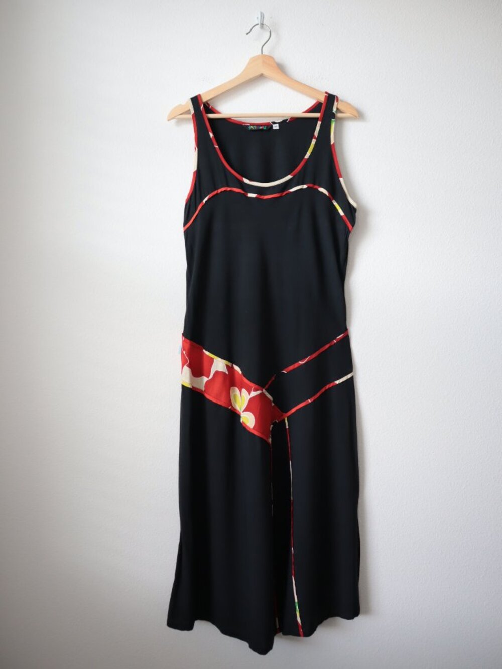 Vintage 90s Jams World Red Star Maxi Dress | M